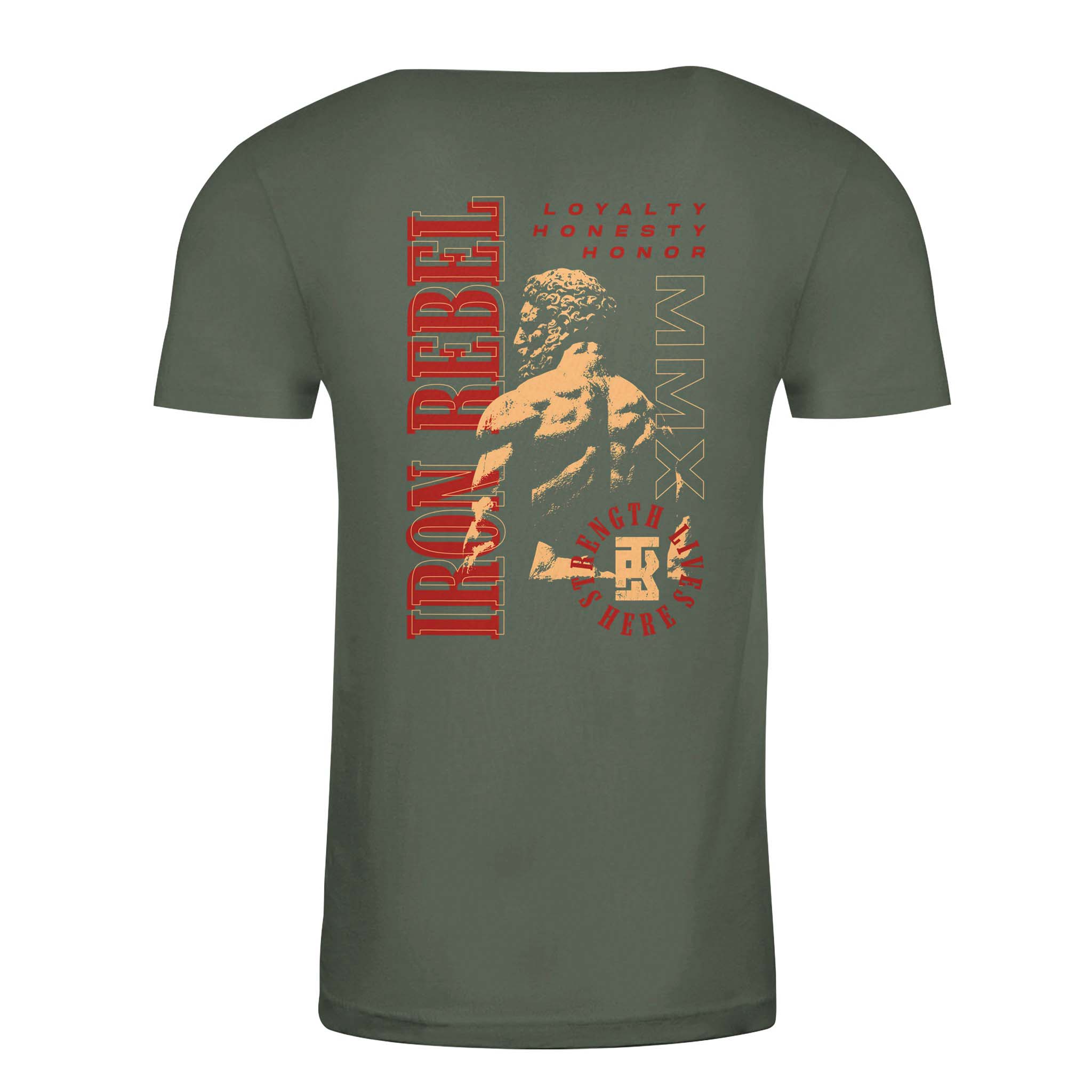 Honor Tee (Army) Premium Fitted Gym T-Shirt