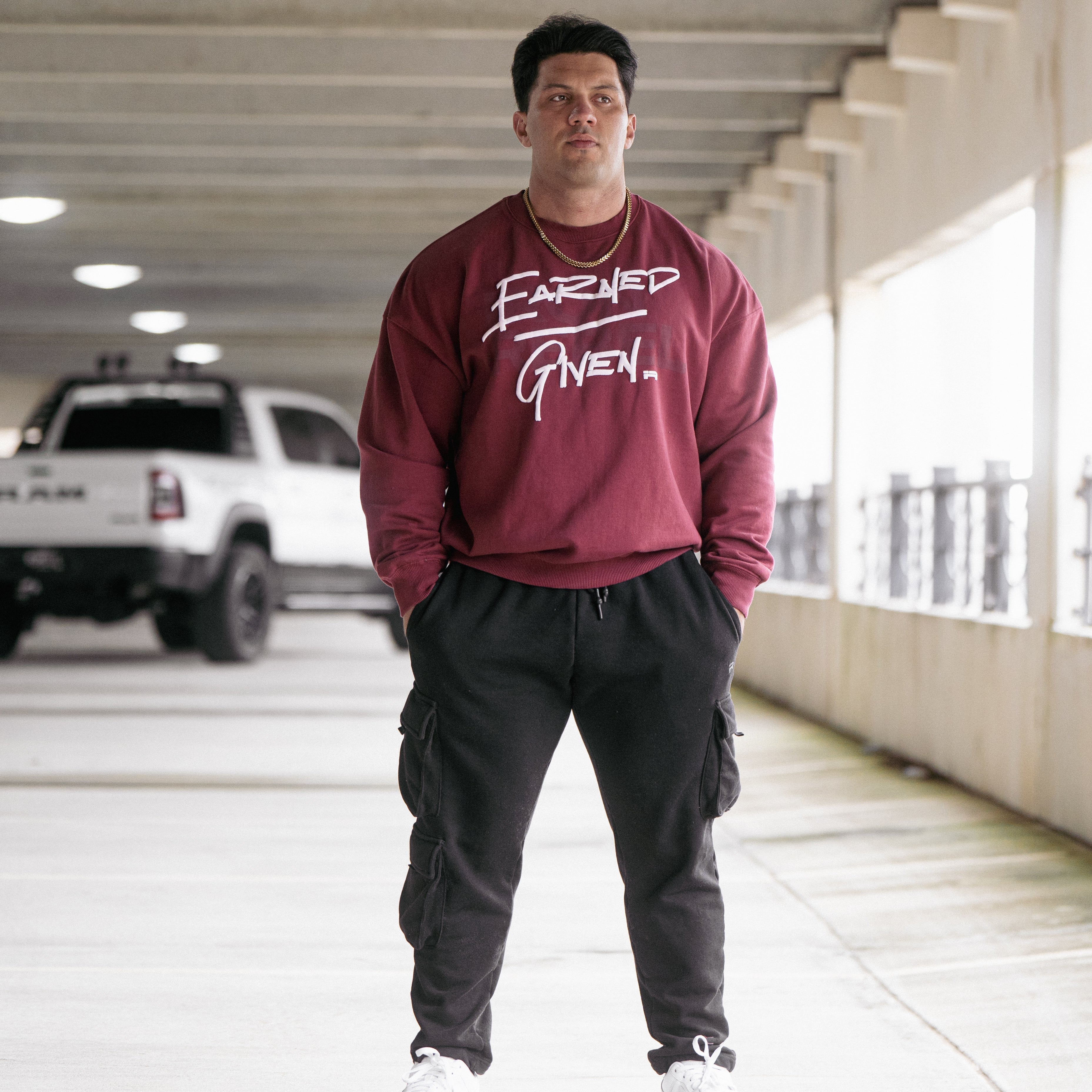 Earned/Given Crewneck (Wine)