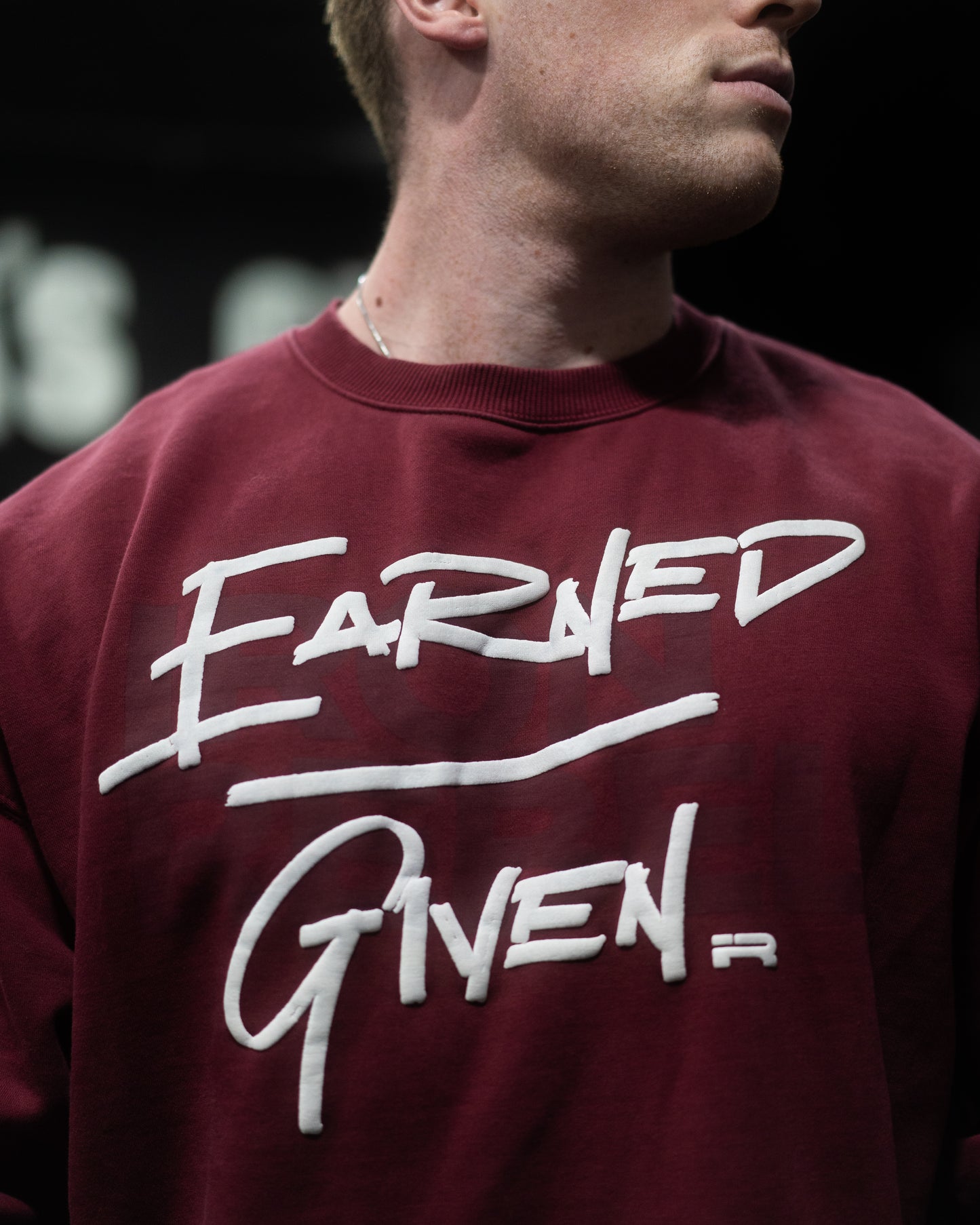 Earned/Given Crewneck (Wine)