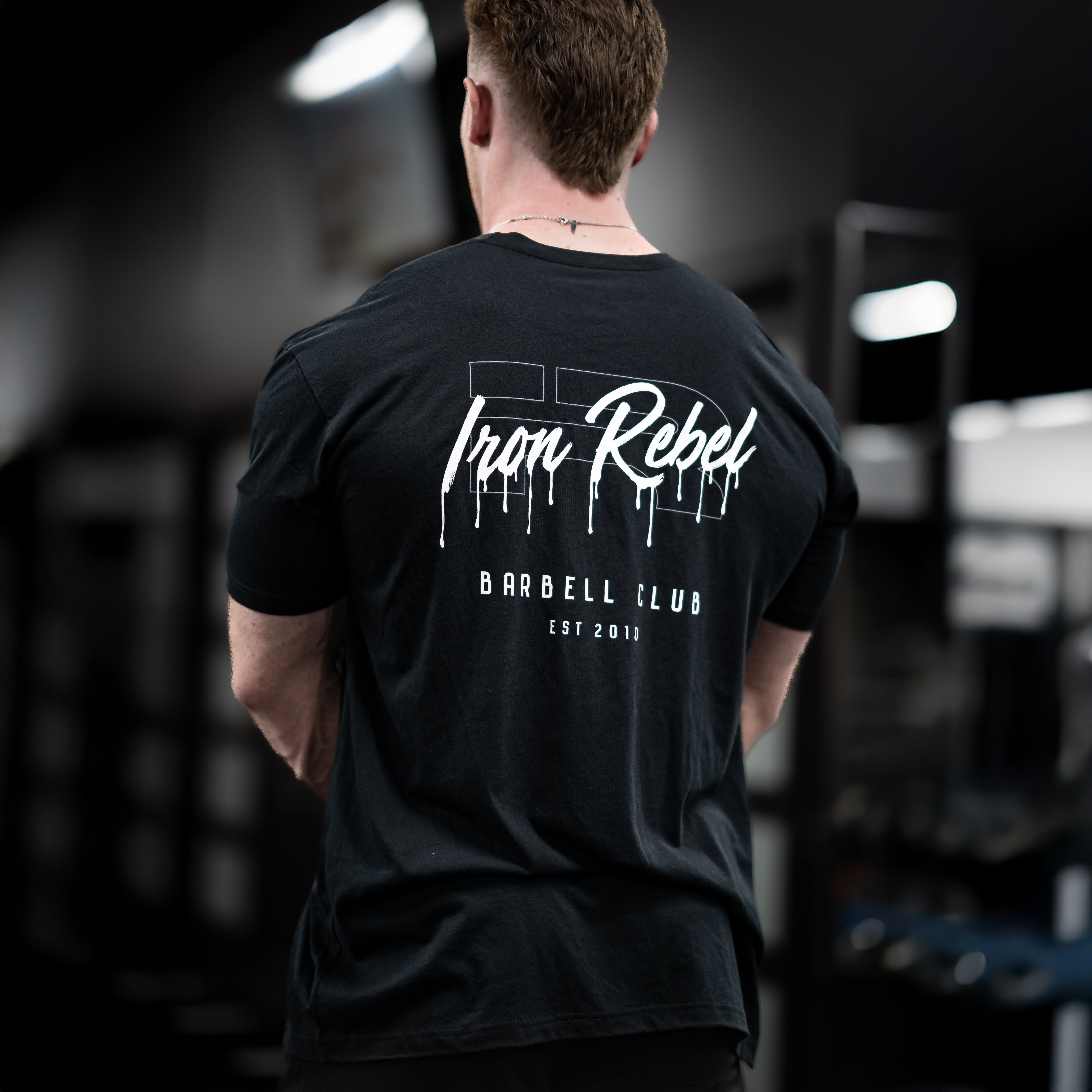 Power Drip Tee (Black) Premium Fitted Gym T-shirt
