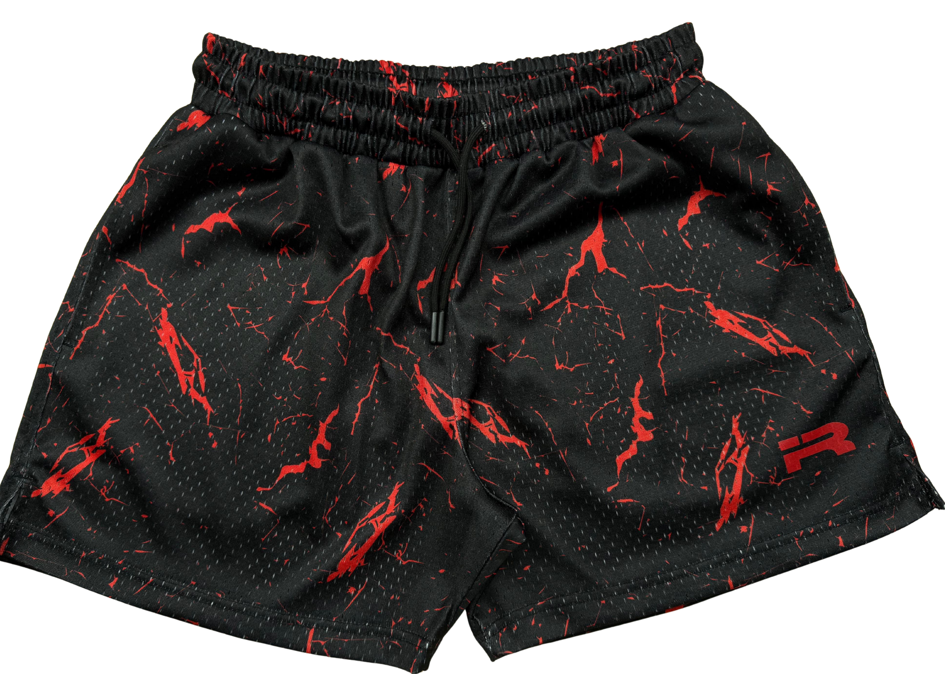 Mesh Shorts (Black/Red)