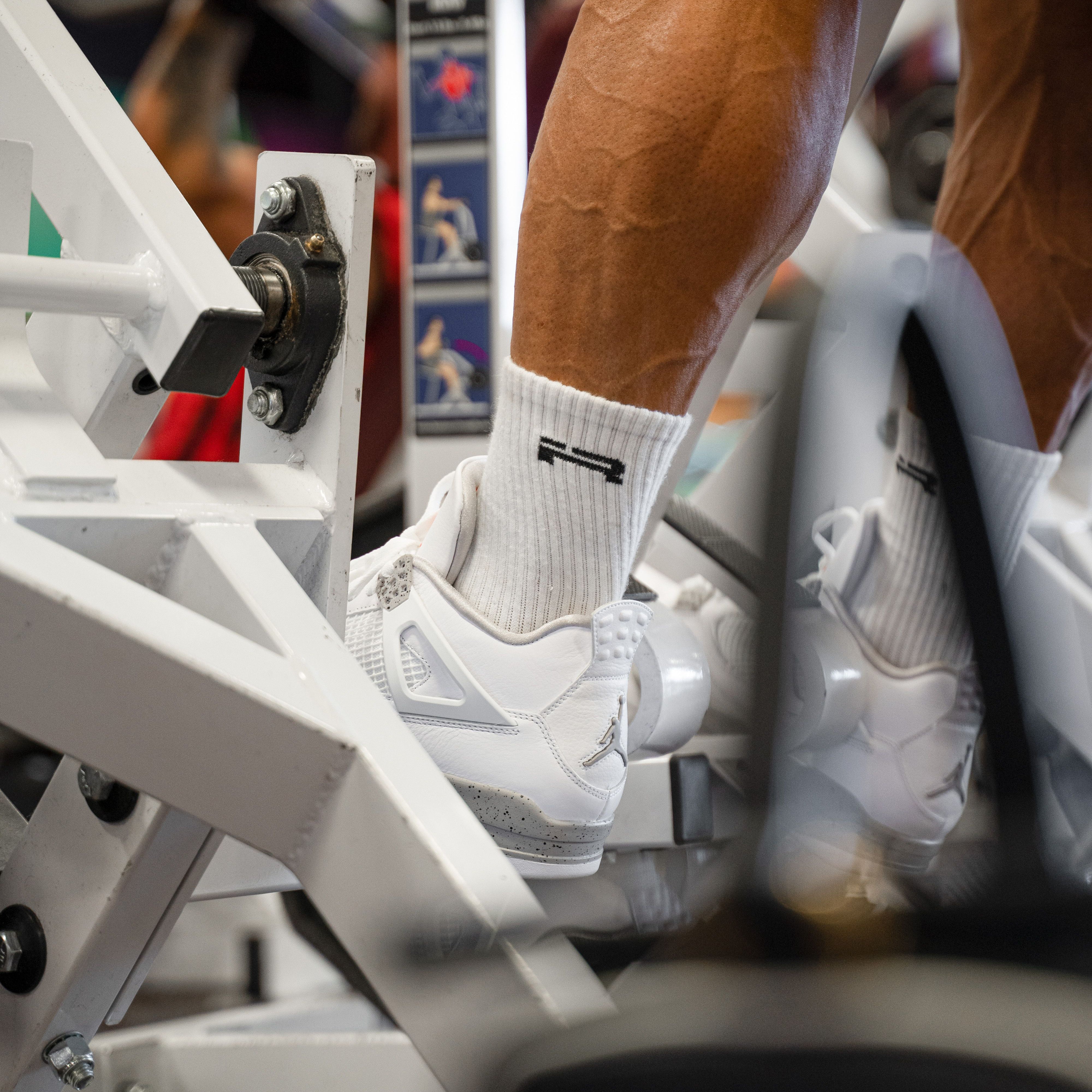 IR Logo Crew Socks (White)