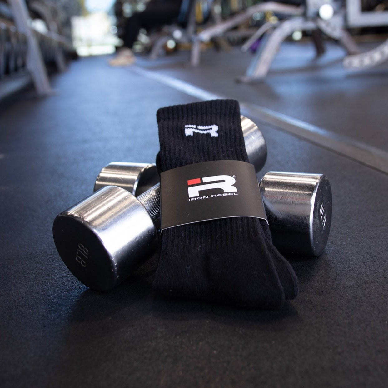 IR Logo Crew Socks (Black)