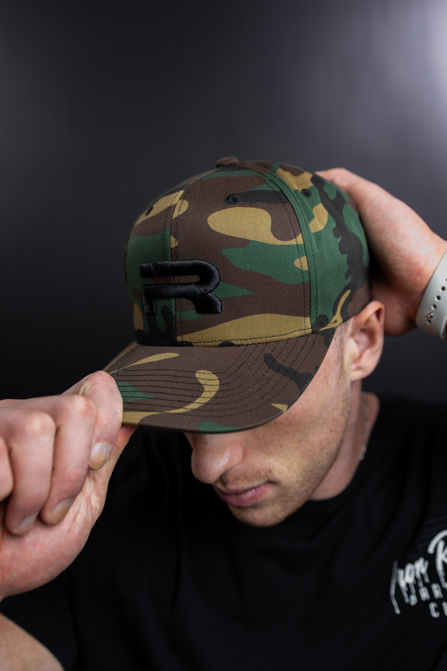 Legacy Snapback (Green Camo/Black logo)