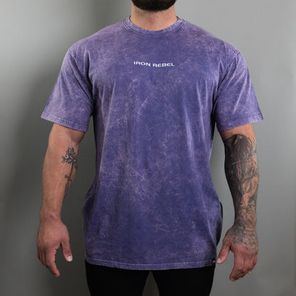 Acid Wash Tee (Purple)