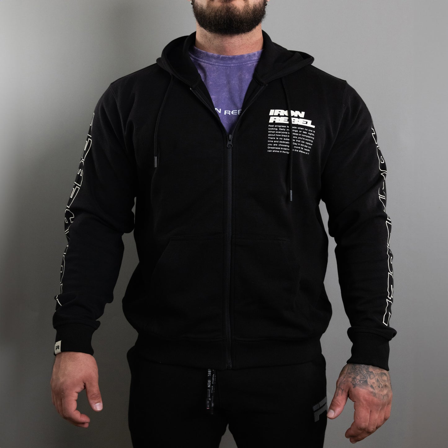 Progress Zip Hoodie (Black)