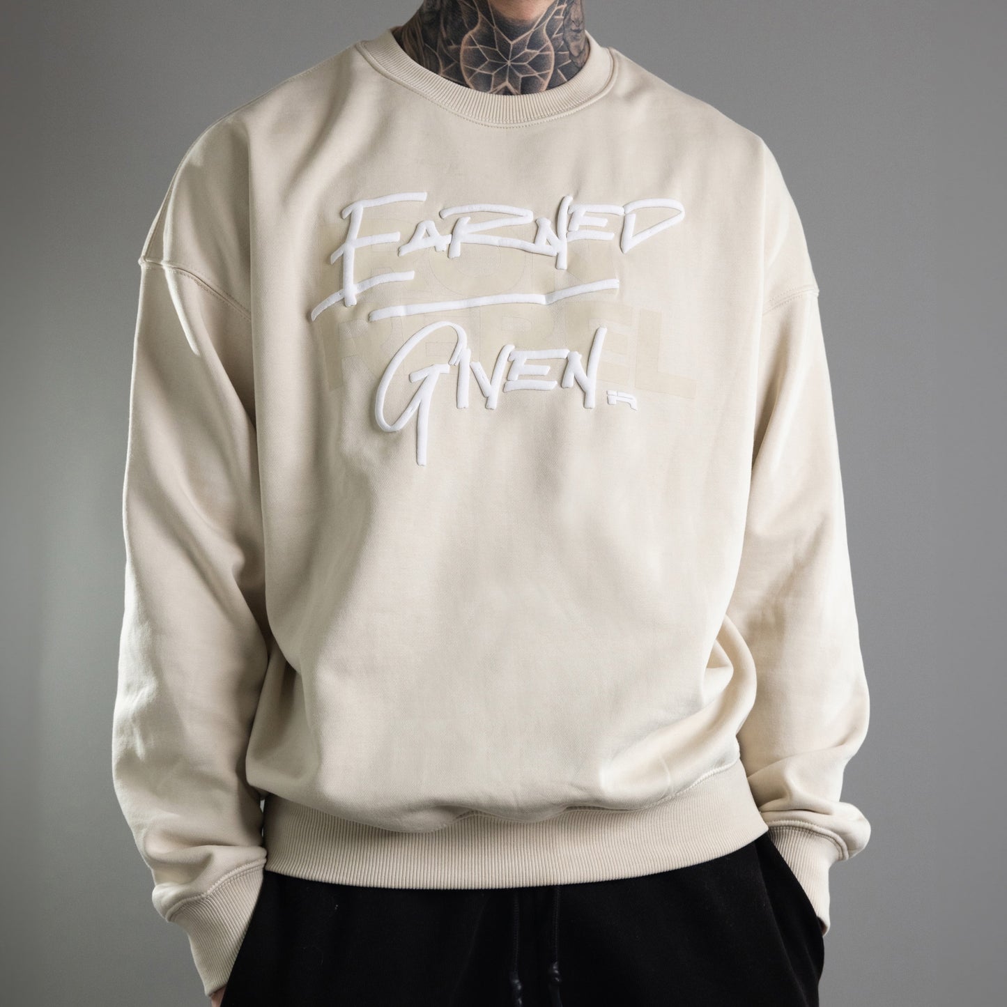 Earned/Given Crewneck (Oat)