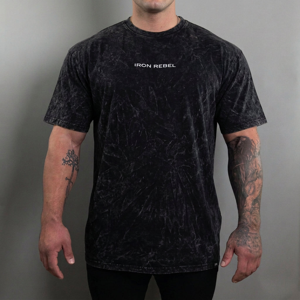 Acid Wash Tee (Black)