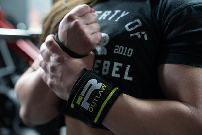 Outlaw Wrist Wraps (Black/Green)