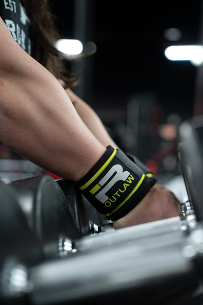 Outlaw Wrist Wraps (Black/Green)