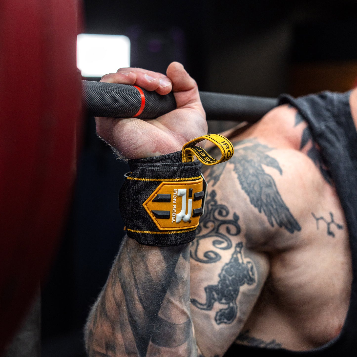 John Haack x IR Apex Wrist Wraps (Black/Gold)