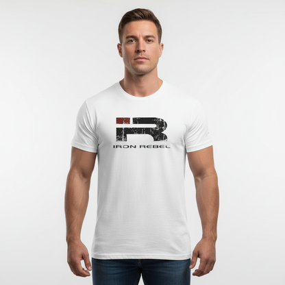 Forged Tee (White) Premium Fitted Gym T-Shirt