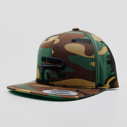 Legacy Snapback (Green Camo/Black logo)