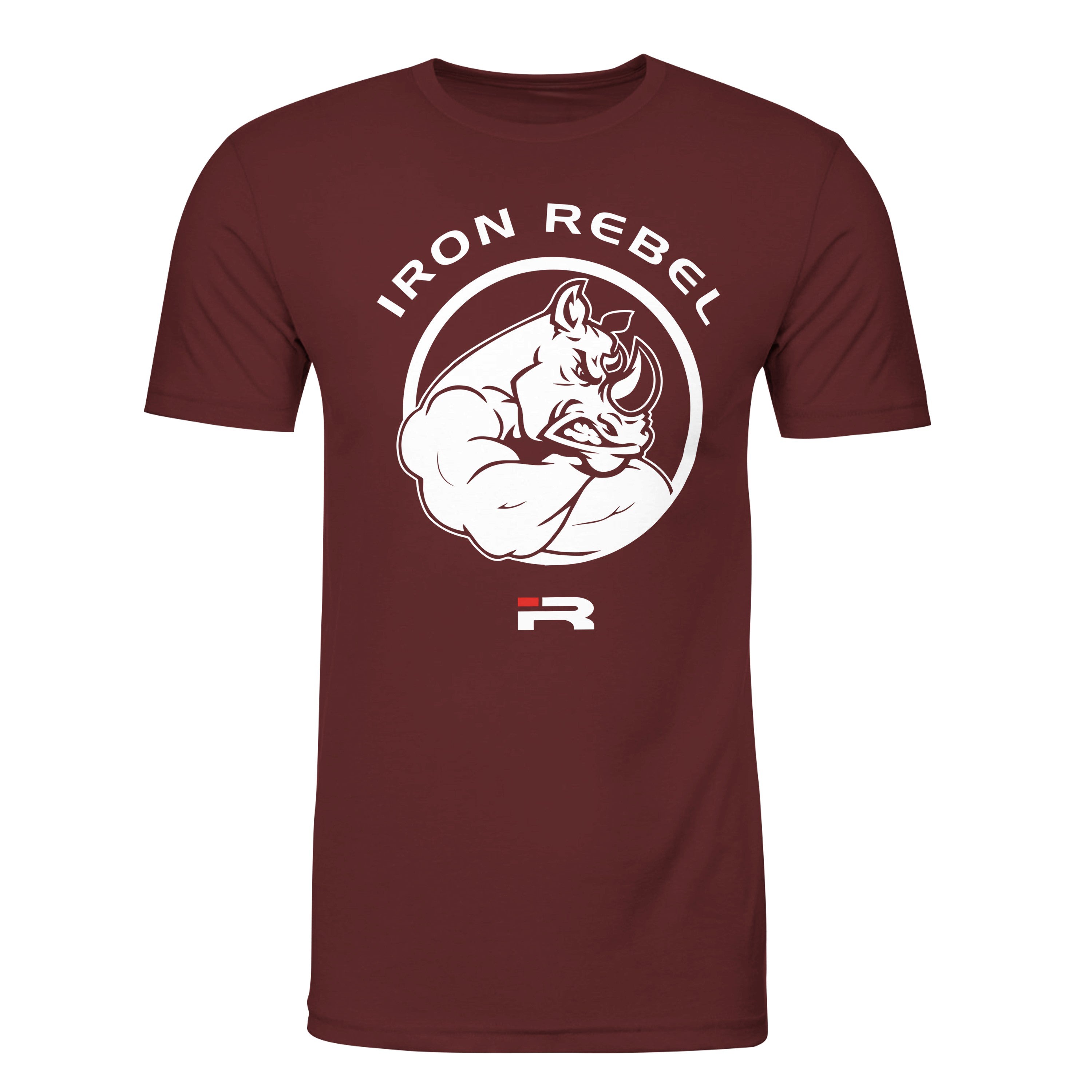 Rhino Power Premium Gym T-Shirt (Maroon)