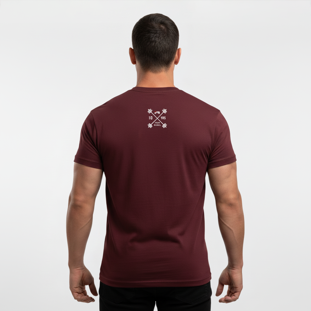 Rhino Power Premium Gym T-Shirt (Maroon)