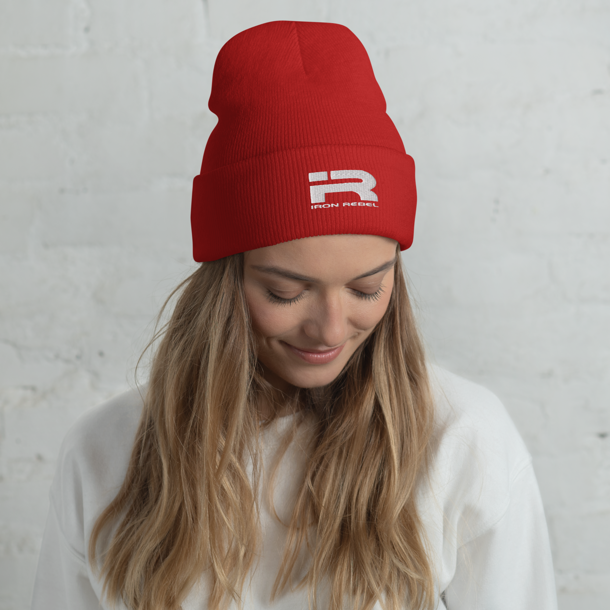 Cuffed Beanie (White Logo)