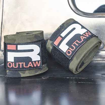 Outlaw Wrist Wraps (Green Camo)