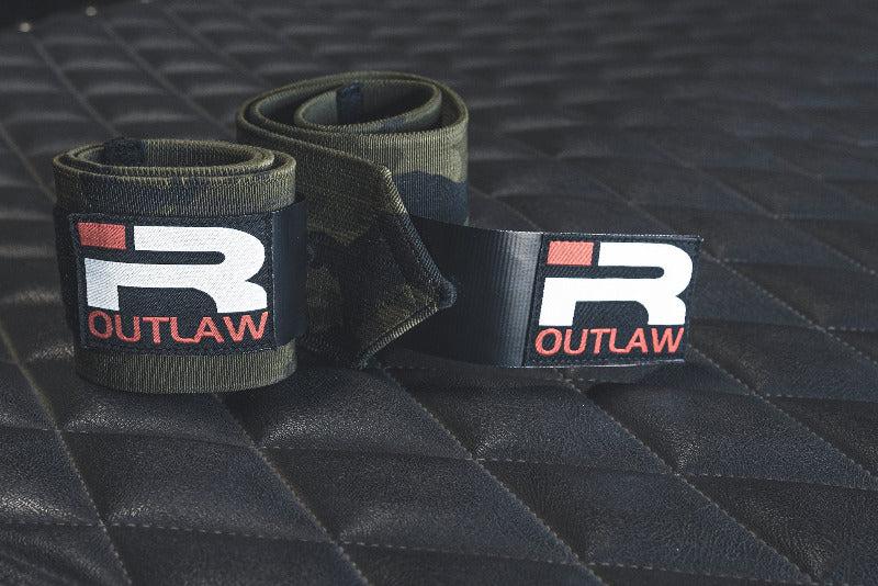 Outlaw Wrist Wraps (Green Camo)