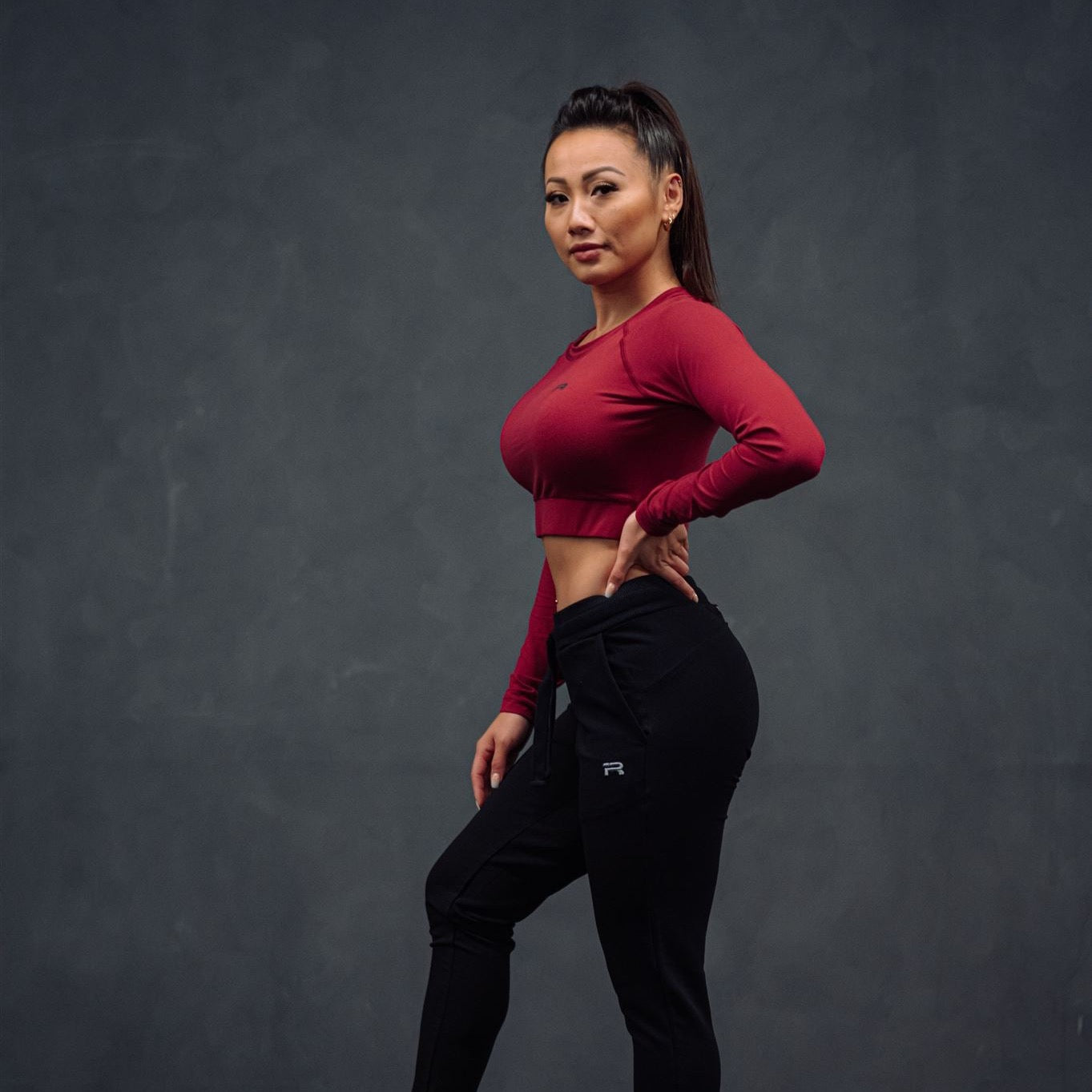 Allure Crop (Burgundy)