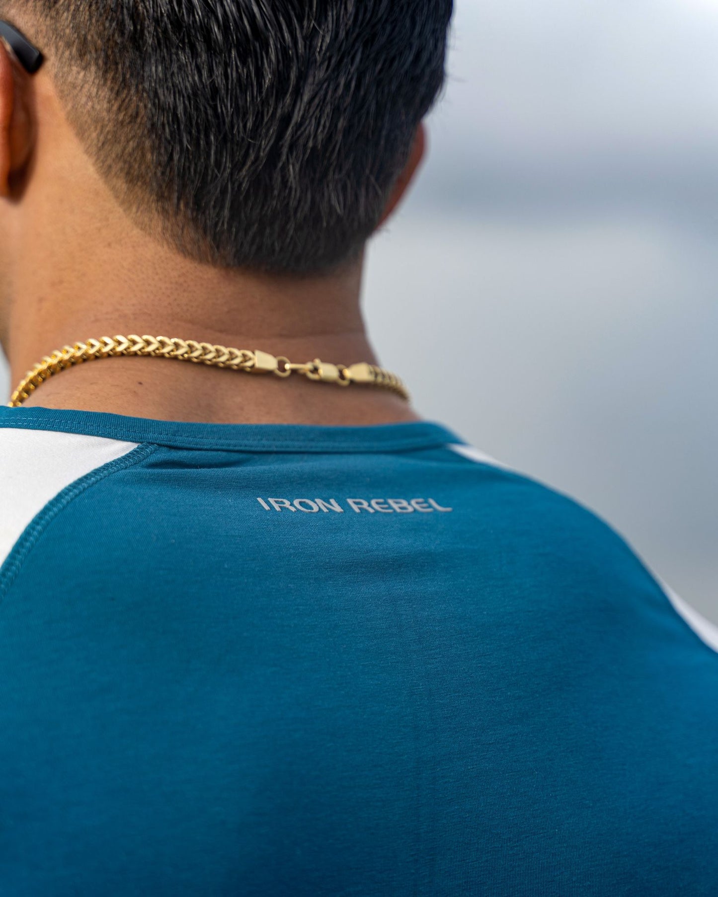 Elite Henley (Teal/Ivory)