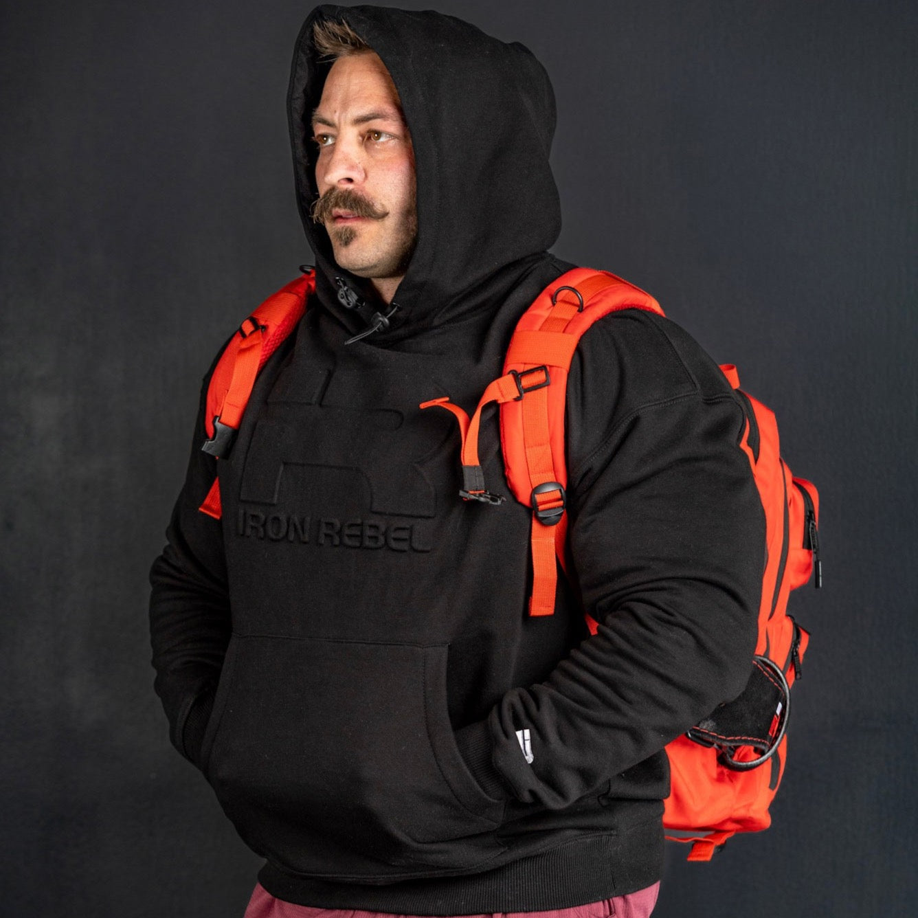 Embossed Hoodie (Black)