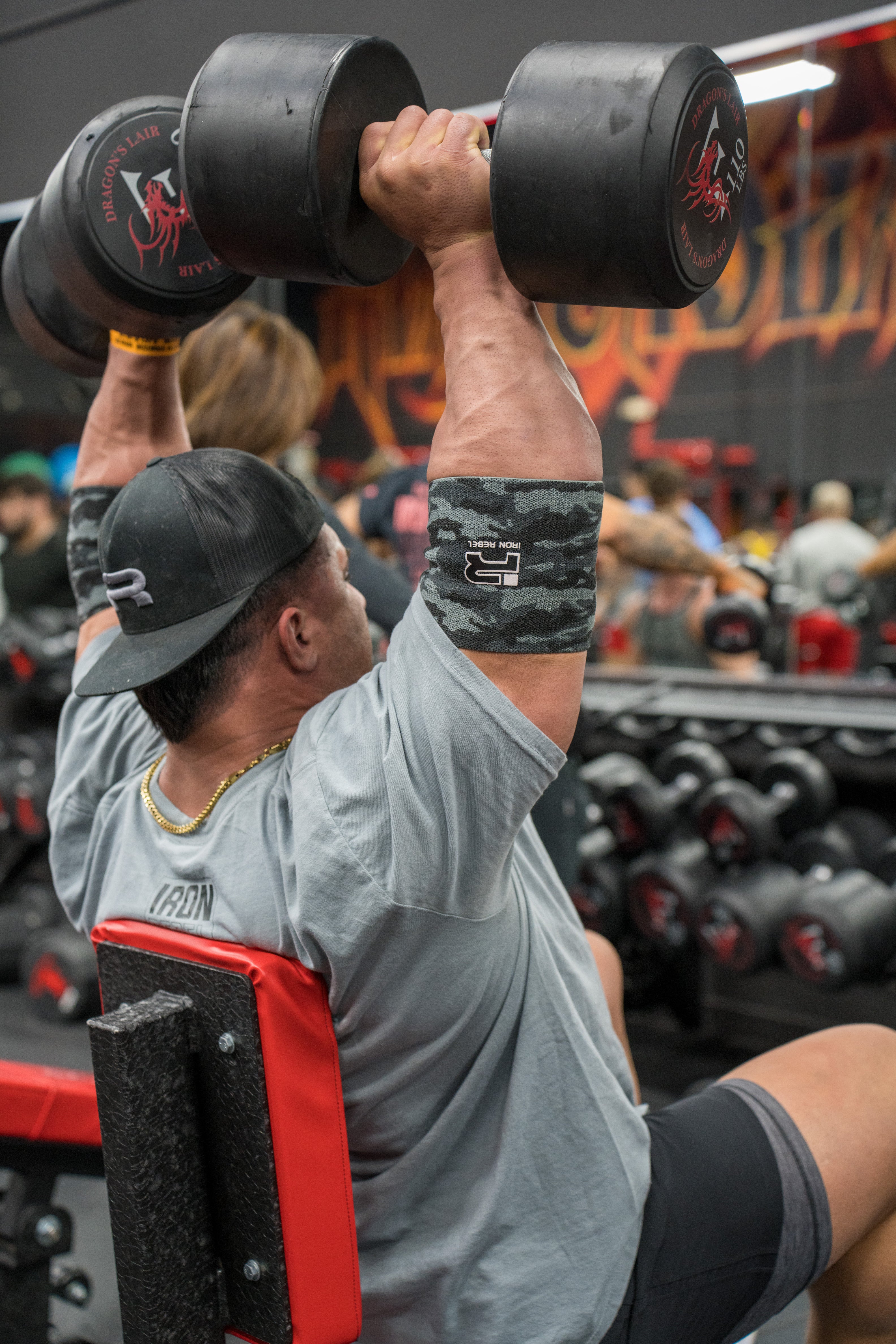 Compression Elbow Sleeves (Black Camo)